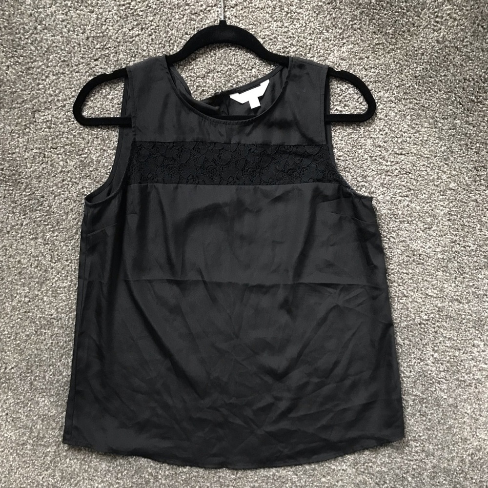 Black top with lace accent from Charming Charlie